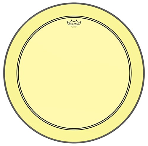 Remo Powerstroke P3 Colortone Yellow Bass Drumhead, 24'