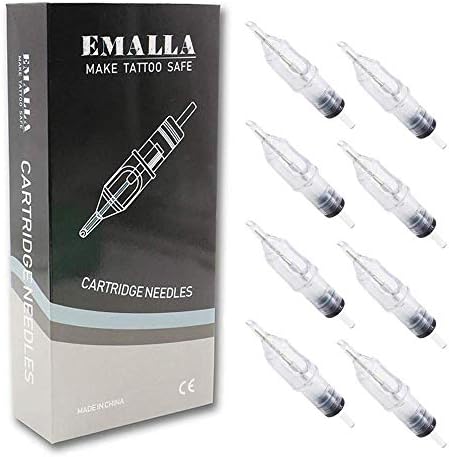 Autdor Tattoo Needle Cartridges - 20Pcs Professional Disposable Tattoo Cartridge Needles #10 Bugpin 5 Round Liner (5RL) for Tattooing, Tattoo Cartridge Machine Pen, Tattoo Supplies (1005RL)