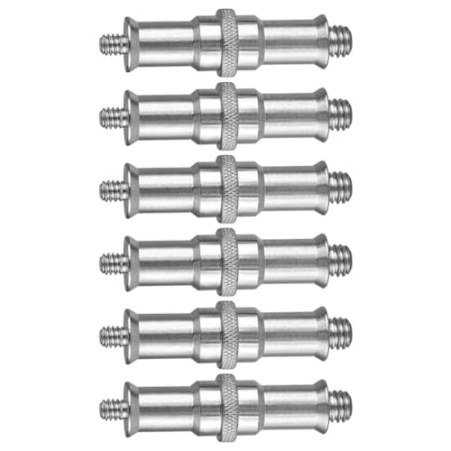 Adaptador de tornillo de metal 1/4 a 3/8 para cámaras de acción Lurrose, kit de 6 unidades