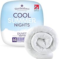 Slumberdown Cool Summer Nights 4.5 Tog King Size Duvet - Lightweight, Breathable & UK Made King Size Quilt, Non-Allergenic & Machine Washable - Perfect Summer Duvet for Hot Nights (225 x 220cm)