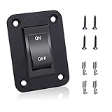 mankk On-Off Switch 12V 20A 4 Pins DPST Rocker Switch Panel RV Light Switch for RV Trailers Camper Boats KCD2-7-201-B1-DZ