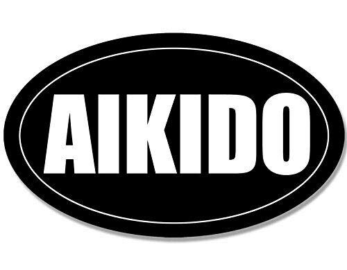 Jr Studio 3X5 Inch Oval Aikido Sticker (Martial Arts Japan Japanese Mma) Vinyl Decal Sticker Car Waterproof Car Decal Bumper Sticker #TOP13