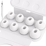 Seltureone 4 Paar Silikontips für Airpods Pro/Airpods Pro 2 Aufsätze Ohreinsätze Tips mit Reinigungsset & Tragbarem Aufbewahrungskasten, Anti Rutsch Soft Silikon Ersatz-ohreinsätze (XS/S/M/L)