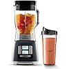 Calphalon Blender for Shakes, Smoothie, Salsa, Milkshake, Frozen Drinks, and Juices with 68-oz BPA-Free Tritan Jar and 24-oz Portable Blender Bottle, ActiveSense 1200-Watt Motor, Dark Stainless Steel Calphalon Blender for Shakes, Smoothie, Salsa, Milkshake, Frozen Drinks, and Juices with 68-oz BPA-Free Tritan Jar and 24-oz Portable Blender Bottle, ActiveSense 1200-Watt Motor, Dark Stainless Steel