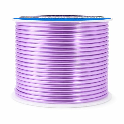 Image of Mandala Crafts 12 Gauge Lavender Anodized Aluminum Craft Wire, 60 FT | Colored, Flexible, Bendable, for Bonsai, Armature, Sculpting, Wire Wrapping, Jewelry Making, Weather & Tarnish Resistant