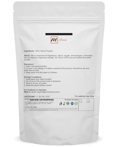 100% Natural Talc Powder for Facial Make-up, Cosmetic Formulations, and Other Industrial Application 2 LBS / 908 GMS - Image 3