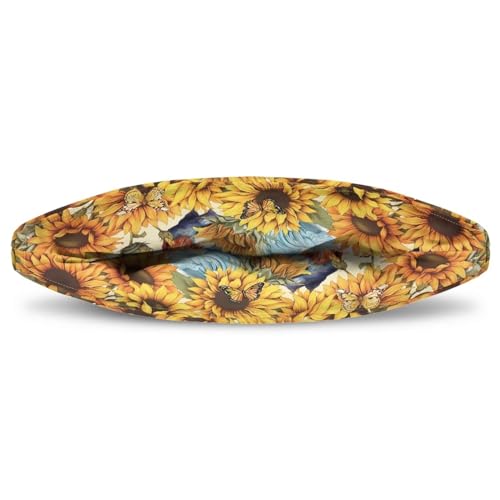 Image of Teapot Warmer Tea Pot Cover Keep Tea Warm Insulation Teapot Cozies Machine Washable Kettle Cover Breakfast Warmer for Teapot British Home Decor, Rooster Sunflower Butterfly
