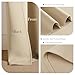PONY DANCE Short Beige Blackout Curtains for Kitchen Over Sink, Window Drapes Small Soft Rod Pocket Draperies/Window Treatments for Nursery Bedroom, W 42 x L 45 Inches, Biscotti Beige, 2 Panels