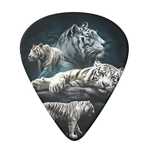 Ensemble de 6 médiators de guitare White Tigers pour guitare acoustique, guitare électrique, basse, ukulélé – fin, moyen… - Les Beatles, Paul McCartney, John Lennon, RIngo Starr, George Harrison Ensemble de 6 médiators de guitare White Tigers pour guitare acoustique, guitare électrique, basse, ukulélé - fin, moyen… – Image 4