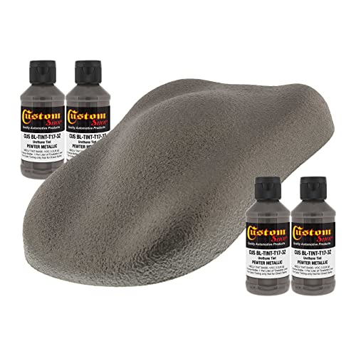 Image of Custom Coat 3 Ounce, Pewter Metallic, Bed Liner Tint Concentrate, 4 Pack