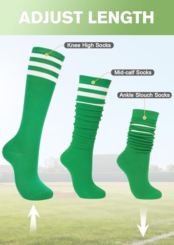 Image of American Trends Women Softball Socks Knee High Tube Socks Long Baseball Soccer Socks for Youth Girls