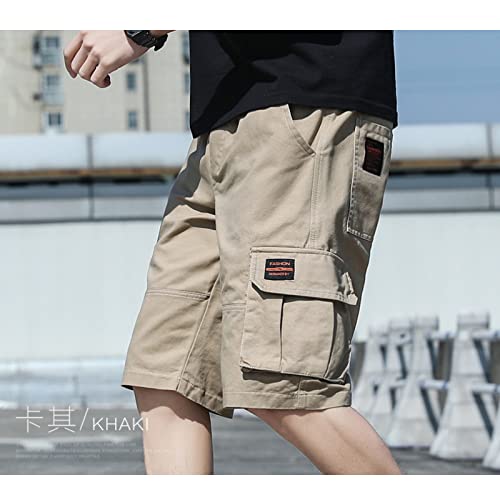 Cargoshorts voor heren Mode-stiksels Zakken Losse en comfortabele all-match buitensportshorts met trekkoord - Afbeelding 6