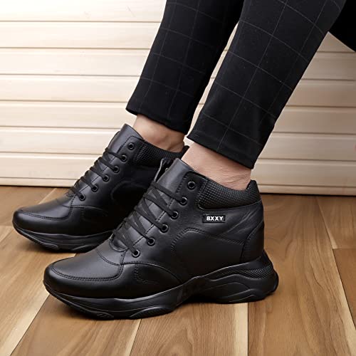 Image of YUVRATO BAXI 3 Inch Hidden Height Increasing Casual Outdoor Sneakers Boots.Height Elevator Boots