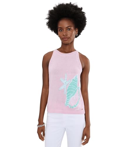 Lilly Pulitzer, Womens, Emra Sweater Tank, Heathered Pink Muse
