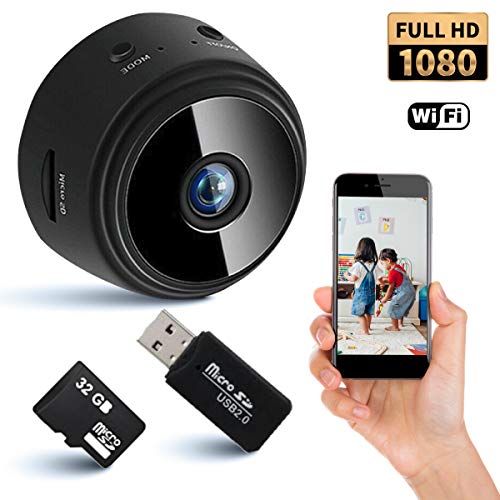 Mini Wireless Hidden Camera HD 1080P Spy Camera Upgraded Night Vision/Motion Activated Indoor
