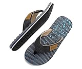 AX BOXING Sandalias Hombre Sandalias Con Soporte Para el Arco Chanclas Comodo (At9813-Gris, Numeric_45)