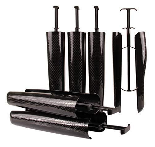 biped 3 paires d'embauchoirs à bottes avec ressort de tension et poignée de tendeur de bottes de 35cm noir z2374