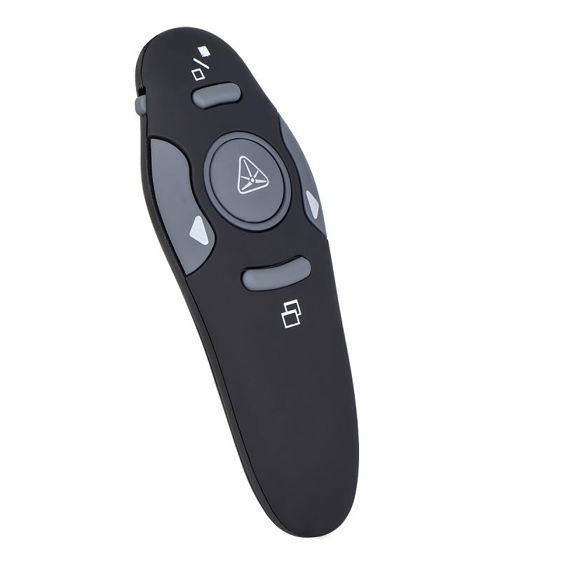 Image of Professional Red Laser USB Wireless Laser Presenter Presentation Remote Control Slider Changer Controller Hyperlink Volume PPT PowerPoint Clicker for Windows 10 MAC /PC /Laptop (Model:-PP-01)