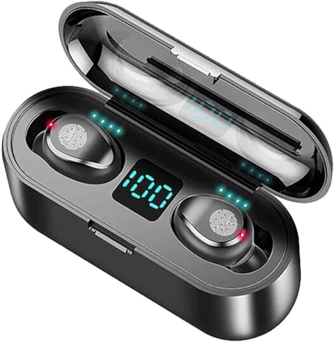 2024 Latest Wireless Earbuds Bluetooth 5.0 Headphones Compatible with Android/iPhone, Air Buds with LCD Digital Display & Charging Case, 3in1 Power Bank, Phone stand & Ear Pods
