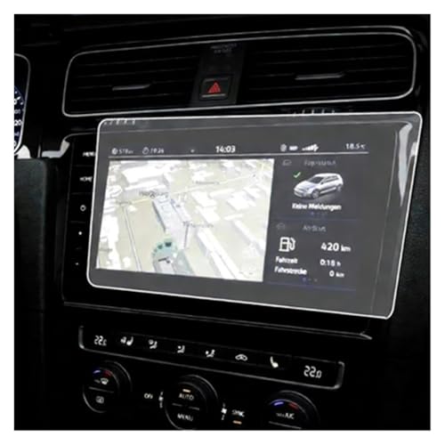 Film navigation GPS anti-rayures en verre trempé 9.2" pour VW Golf 7.5