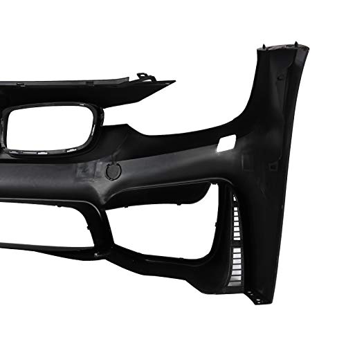 PENSUN M3 Refitted Style Front Bumper Cover Kit Front Lip W/O PDC and Fog Lights Holes Fit for 2012-2018 BMW F30 F31 3 Series Sedan Wagon