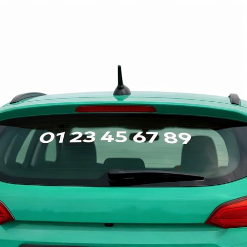 Sticker Numéro de Téléphone Personnalisé en Vinyle – Autocollant découpé sur mesure – Plusieurs Couleurs et Tailles