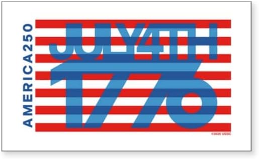 CafePress America250: July 4Th Rectangle Bumper Sticker Car Decal