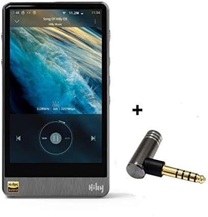 HiBy R6 Pro Portable Hi-Fi Music Player Hi-Res Audio Player Bluetooth MP3 Player, Newly Updated Android OS 8.1 (Aluminium Alloy Gray) with Free 2.5mm to 4.4mm Adaptor