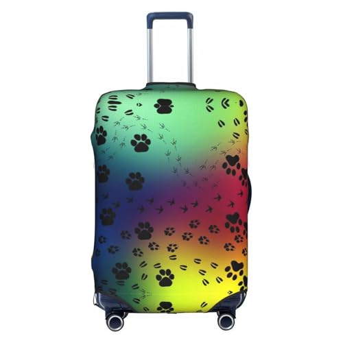 Paw Prints Pattern Printed luggage cover, luggage protection cover, wear-resistant luggage cover