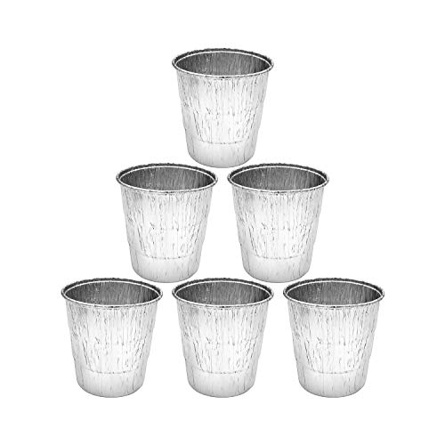 Entsong 6 Pack Grease Bucket Liner, Compatible with Traeger, Oklahoma Joe's & Z Grill Smoker Accessories