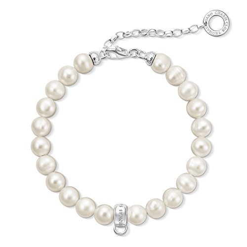 Thomas Sabo Damen Charm-Armband Süßwasser Zuchtperle Charm Club...