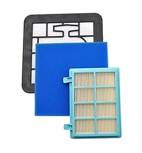Filter set suitable for Philips PowerPro vacuum cleaners: Compact FC9331, FC9332, FC9334, PowerPro Active FC9550, FC9555, FC9556, alternative for the original: Philips FC8010/02, Hepa 13 filter