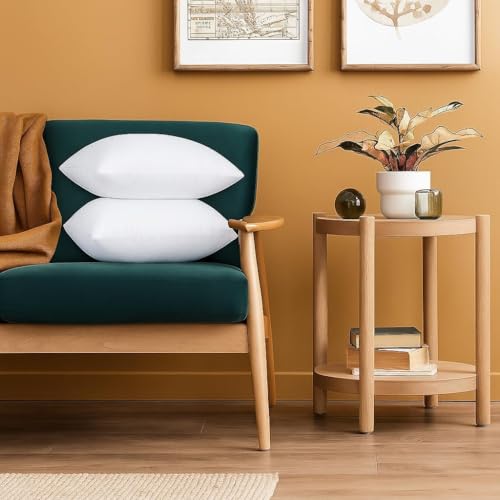 Image of Torque Microfiber Cushion Filler 14 x 14 Inch - 2 Pcs | Vacuum Packed Throw Pillows | Filler Cushion Insert Pillow for Sofa Bed Couch Home Decorative Gifts