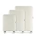 Produktbild WITTCHEN Reisekoffer Koffer-Set 3tlg Trolley Polycarbonate Hartschalen Trolley 4 Rollen Kombinationsschloss TSA (S+M+L) Weiß