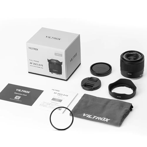 VILTROX 20mm F2.8 FE-Mount Full Frame Lente de foco principal ultra grande angular para Sony E-Mount
