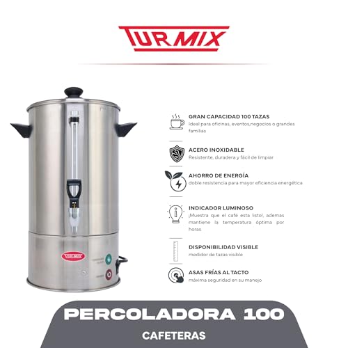 Recopilación de Cafetera Turmix 100 Tazas . 2 Cafetera Turmix 100 Tazas marca Turmix (2)