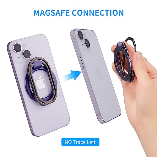 Image of Magnetic Phone Ring Holder, Removable Grip & Kickstand for MagSafe