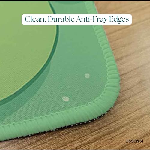 Image of Mouse Pad for Laptop & Desktop | 9x7 Inch Anti-Fray Stitched Edges | Non-Slip Rubber Base | Desk Setup Accessory for Students, Gamers & Professionals (Fish in Pond)