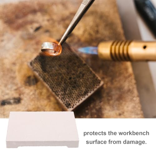 Panneau de soudure pour bijoux en gypse blanc structure alvéolée TEHAUX - 4