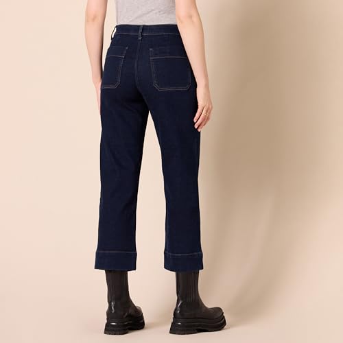 Amazon Essentials Women's High-Rise Regular-Fit Ankle-Length Wide-Leg Jean - Discontinued Colors2