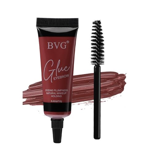 WineRed Pomada para cejas, gel de cejas, resistente al agua, con pincel, larga duración, para cejas densas y de aspecto natural