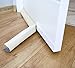 BAZERGA Boudin De Porte 90cm : Anti Froid Bas de Porte Unilatéral avec Joint Auto-Adhésif, Protection Contre Les Courants d’air et Le Bruit,Weather Stripping Door Seal Strip (Beige)