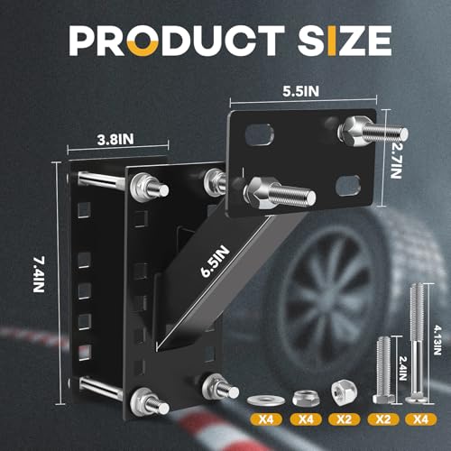 image for VOISEN Spare Tire Carrier,Boat Trailer Spare Tire Mount, Spare Tire Mo