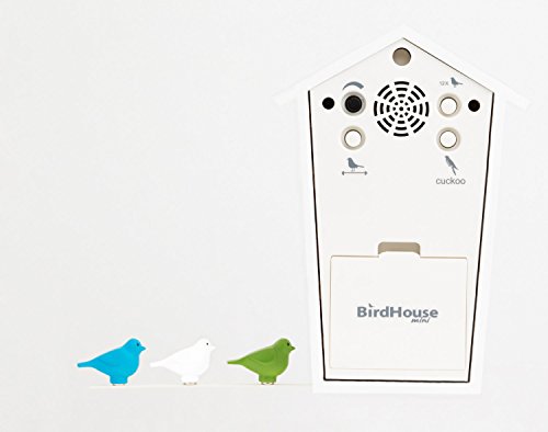 Coucou moderne KOOKOO Birdhouse Mini blanc avec chants d'oiseaux - 5