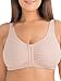 Fruit of the Loom Women's Front Close Builtup Sports Bra, Sand, 36