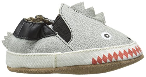 Robeez Dino Dan Flat (Infant), Pale Grey, 6-12 Months M Us Infant #TOP5