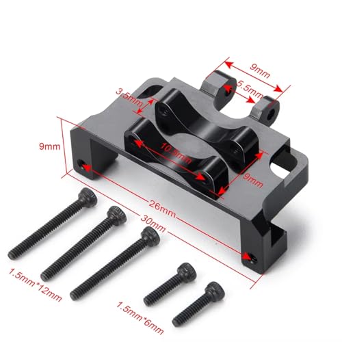 Support servo SCX24 en métal pour modèle Deadbolt et Bronco