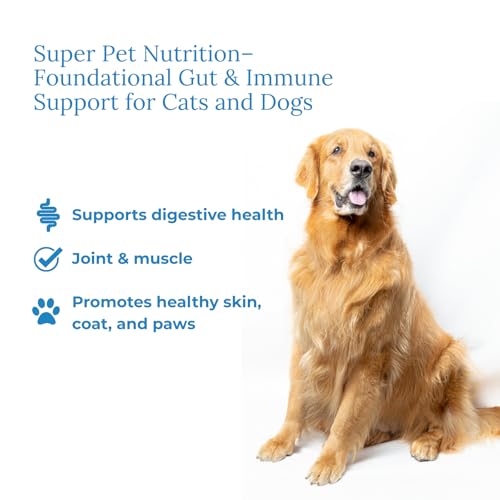 Image of Veterinarian Approved Super Pet Nutrition - for Dogs and Cats - Liposomal Bovine Colostrum, Rich in Immunoglobulins (25%+), Support for Immune and Digestive Systems, Allergies (12 Ounces)