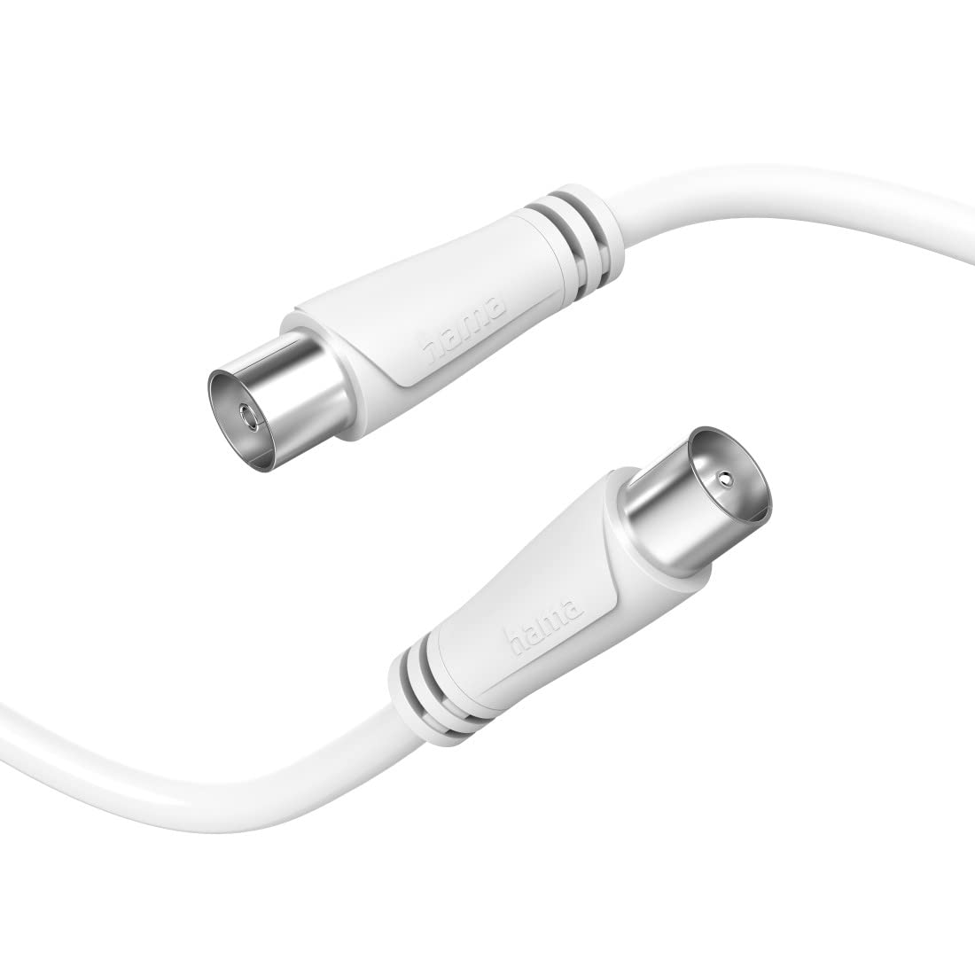 Hama Aerial cable, coaxial plug to coax female, 1.5 m, 90 dB BigaMart