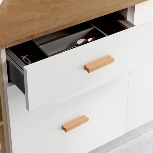 Poignée de meuble en noyer 96mm pour tiroir et placard de cuisine NALsa - 6